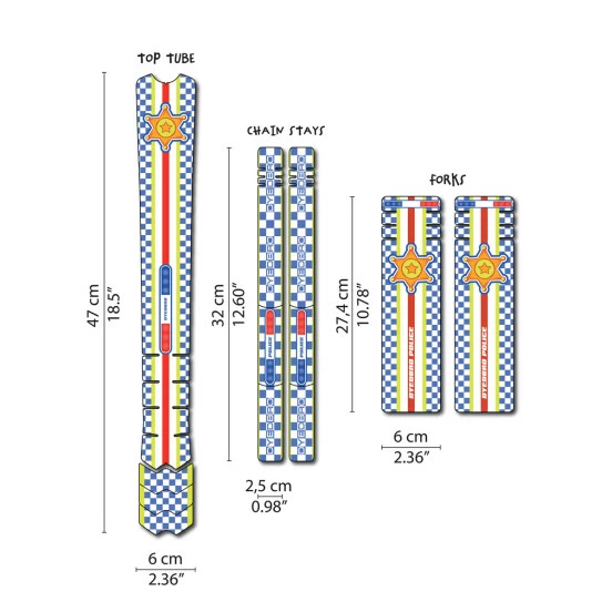 DYSTFKPOL Sticker - Police Pour Cadre Kids (SUR COMMANDE) 3 DYSTFKPOL Sticker - Police Pour Cadre Kids (SUR COMMANDE)