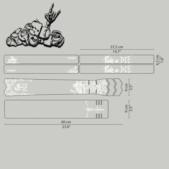 DYSTFROD Sticker - Ride Or Die (SUR COMMANDE) 3 DYSTFROD Sticker - Ride Or Die (SUR COMMANDE)